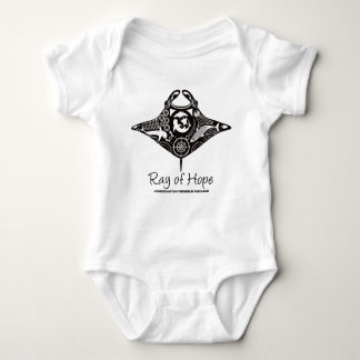 Manta Ray of Hope MMF Baby Romper Suit Black Print