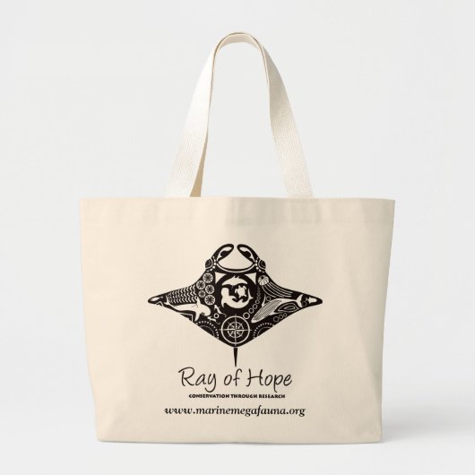 Manta Ray of Hope MMF Jumbo Tas Canvas Bag (Voorkant)