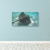 MANTA RAY ON CANVAS 20 "x 16" Afdruk (Insitu (Houten vloer))
