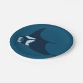 Manta Ray Papieren Bordje (Gekanteld)