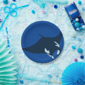 Manta Ray Papieren Bordje (Feest)