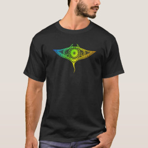 Manta Ray Polynesian Art Maori Hawaii Tropische ST T-shirt