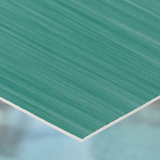 Manta Ray Polynesian Pattern Teal Green Monogram  Yogamat