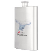 Manta ray silhouet frosted glas koffie mok flacon (Links)