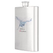 Manta ray silhouet frosted glas koffie mok flacon (Links)