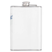 Manta ray silhouet frosted glas koffie mok heupfles (Achterkant)