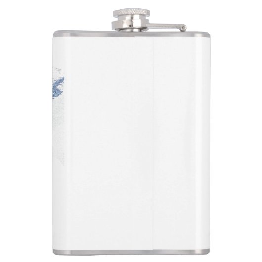 Manta ray silhouet frosted glas koffie mok heupfles (Achterkant)