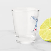 Manta ray silhouet shot glas (Links)