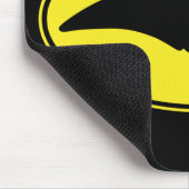 Manta Ray Silhouette Logo Muismat (Hoek)