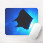 Manta Ray Silhouette Muismat (Met muis)