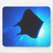 Manta Ray Silhouette Muismat (Voorkant)