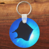 Manta Ray Silhouette Sleutelhanger (Voorkant)