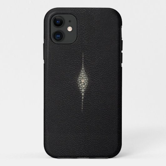 MANTA RAY STING RAY TEXTURED BLACK iPHONE 5 HOESJE (Achterkant)