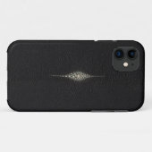MANTA RAY STING RAY TEXTURED BLACK iPHONE 5 HOESJE (Achterkant (horizontaal))