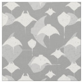 Manta Ray Stingray grijs wit patroon Stof (Close Up)