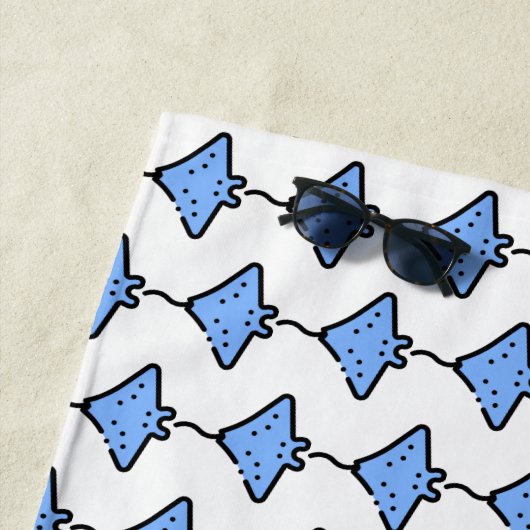 Manta ray strandlaken (In situ)