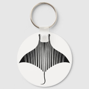 Manta Ray Tattoo Art Sleutelhanger