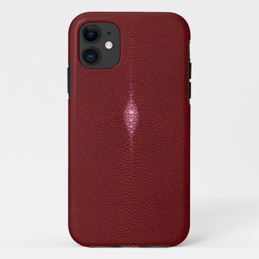 MANTA RAY TEXTURED RUBY RED iPHONE 5 HOESJE (Achterkant)