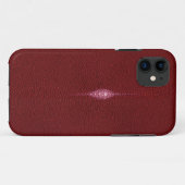 MANTA RAY TEXTURED RUBY RED iPHONE 5 HOESJE (Achterkant (horizontaal))