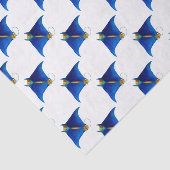 manta ray tissuepapier (Detail)