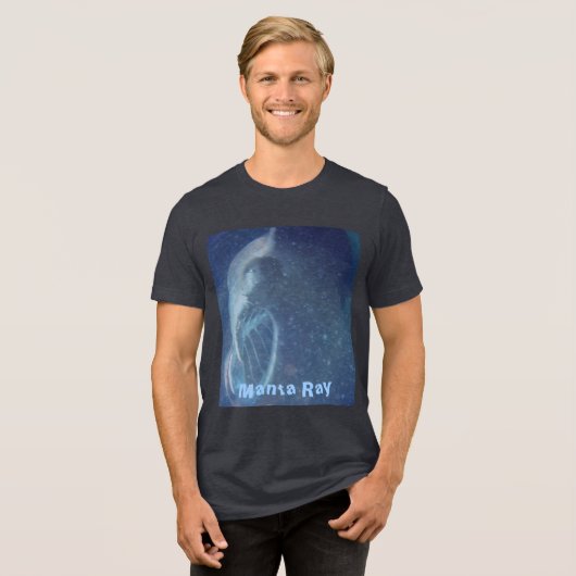 Manta Ray Tri-Blend Shirt (Voorkant volledig)