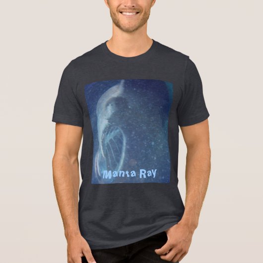 Manta Ray Tri-Blend Shirt (Voorkant)