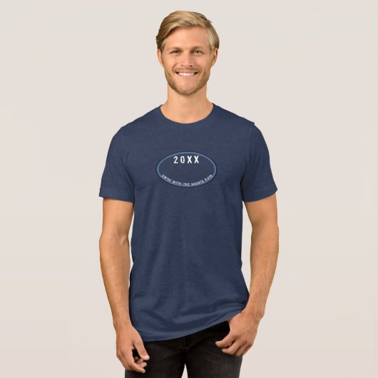 Manta Ray Tri-Blend Shirt (Voorkant volledig)