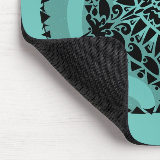 Manta Ray Tribal Tattoo Style Muismat (Hoek)