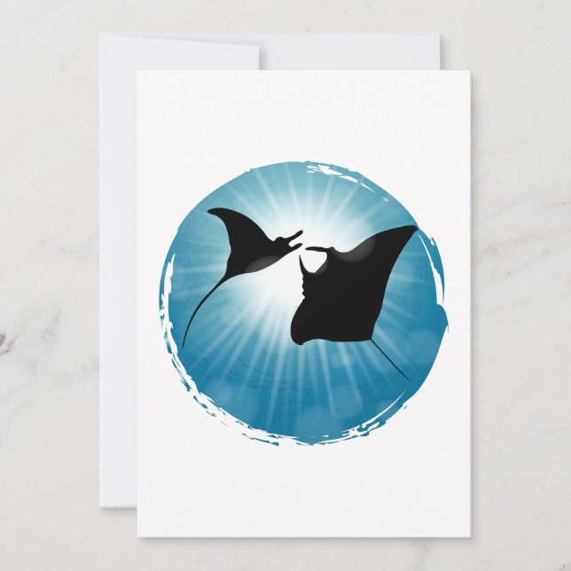 Manta Ray Underwater Aquatic Life (Voorkant)