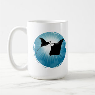 Manta Ray Underwater Aquatic Life Koffiemok