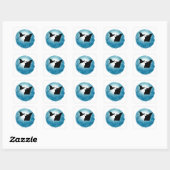 Manta Ray Underwater Aquatic Life Vierkante Sticker (Vel)