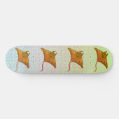 Manta Ray Vlammen aangepaste naam Skateboard (Horizontaal)