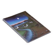 Manta ray vliegend door het notitieboek van het la (Rechterzijde)