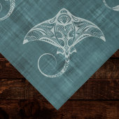 Manta Ray Zeewezen Polynesische Batik Uitzicht Tissuepapier