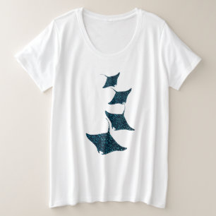 Manta Rays Grote Maat T-shirt