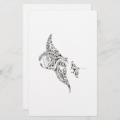 manta-rays met dubbele rays briefpapier (Voorkant / Achterkant)