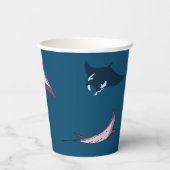 Manta Rays Papieren Bekers (Achterkant)