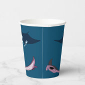 Manta Rays Papieren Bekers (Rechts)