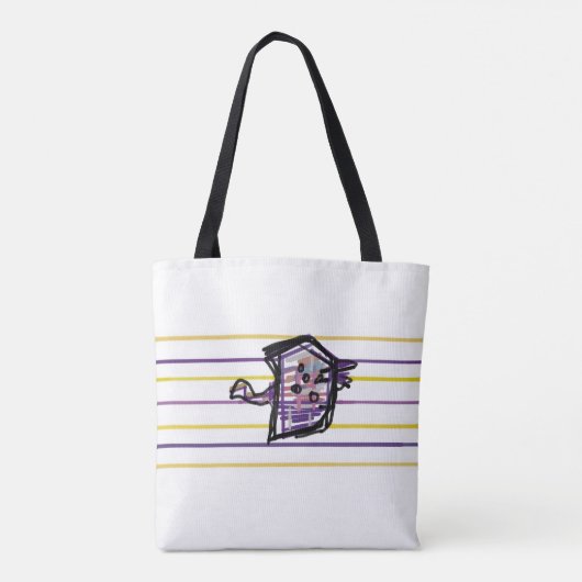 Manta-rog zomer vreugde tote bag (Achterkant)