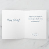 Manta roggen onderwater verjaardag Vouwbare Wenska Kaart (Binnen)