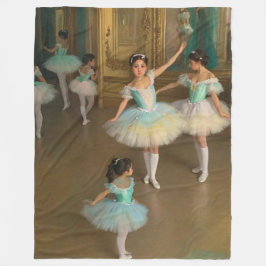 Manta Sherpa Bailarinas esperando para actuar Fleece Deken