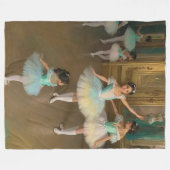 Manta Sherpa Bailarinas esperando para actuar Fleece Deken (Voorkant (Horizontaal))