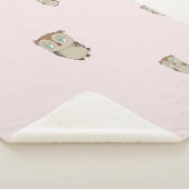 Manta Sherpa con diseño de lechuza. Deken (3/4)