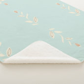 Manta sherpa con diseño floral. deken (3/4)