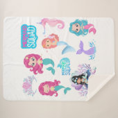 Manta sherpa infantil sirena sherpa deken (Voorkant (horizontaal))