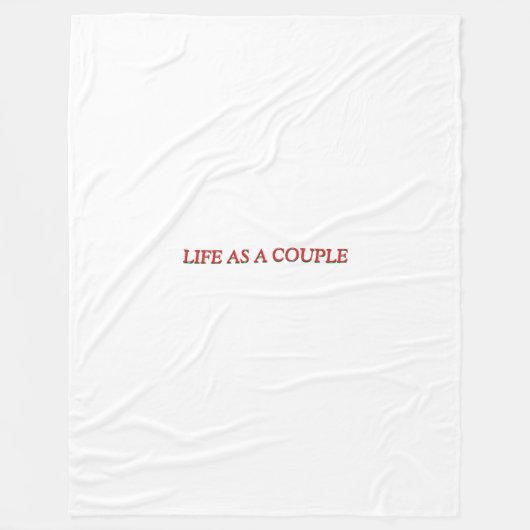 "Manta Vida En Pareja Amor Romántico Hogar Fleece Deken (Voorkant)