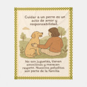 MantaPeluditos Fleece Deken (Voorkant)