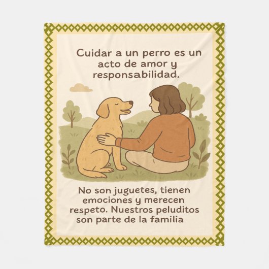 MantaPeluditos Fleece Deken (Voorkant)