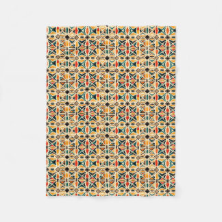 Mantas Geometric Watercolor Mosaic Fleece Deken
