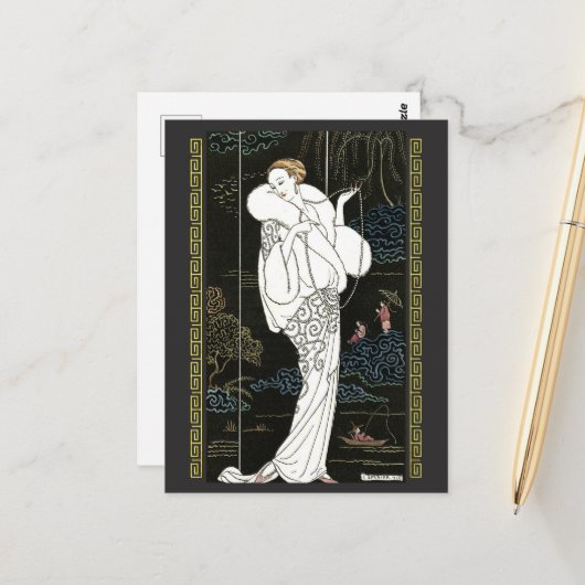 Manteau de velours (1913) briefkaart (Voorkant / Achterkant in situ)